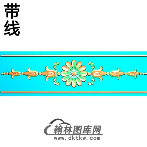 欧式长条洋花精雕图（CTH-257）