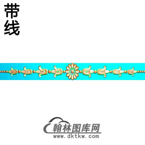 欧式长条洋花精雕图（CTH-259）