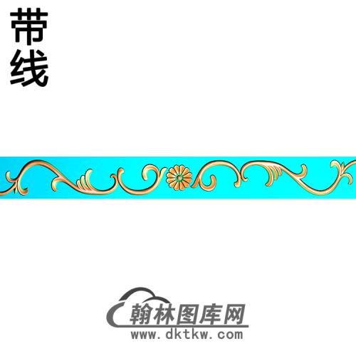 欧式长条洋花精雕图（CTH-260）