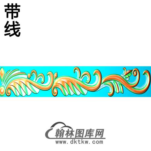 欧式长条洋花精雕图（CTH-264）