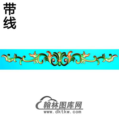 欧式长条洋花精雕图（CTH-271）
