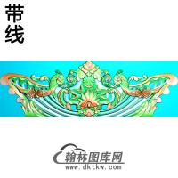 欧式长方形洋花精雕图（CYH-358）