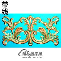 欧式长方形洋花精雕图（CYH-391）