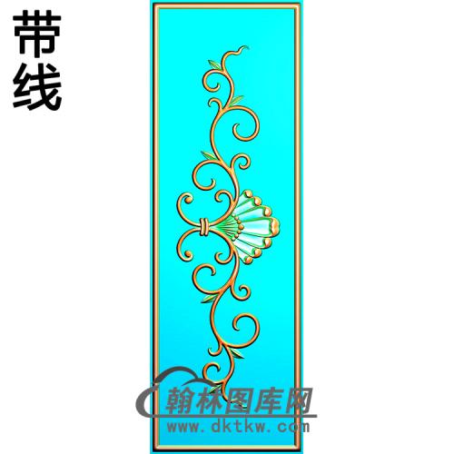 欧式长方形洋花精雕图（CYH-408）