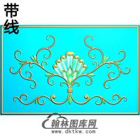 欧式长方形洋花精雕图（CYH-421）