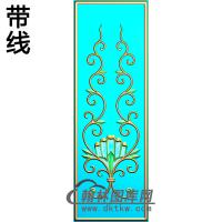 欧式长方形洋花精雕图（CYH-426）