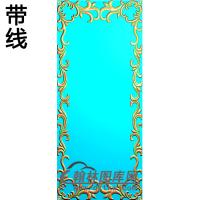 欧式长方形洋花精雕图（CYH-440）