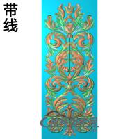 欧式长方形洋花精雕图（CYH-482）