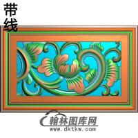 欧式长方形洋花精雕图（CYH-498）