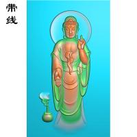  站佛如来精雕图(ZFX-008）