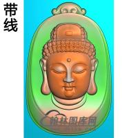半身佛像佛头精雕图（SFX-217)
