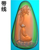 山水佛像精雕图（LFX-030)