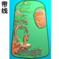 山水人物佛像精雕图（LFX-061)