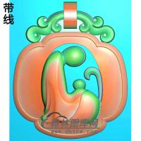 无脸佛悟道佛像精雕图（DXF-081)