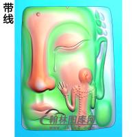悟道佛像精雕图（DXF-099)