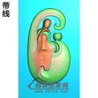 悟道佛像精雕图（DXF-114)