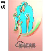 悟道佛像精雕图（DXF-133)