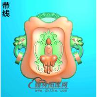 悟道佛像精雕图（DXF-140)