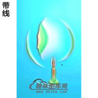 悟道佛像精雕图（DXF-148)