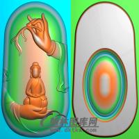 悟道佛像精雕图（DXF-165)