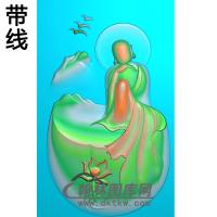 悟道佛像精雕图（DXF-166)