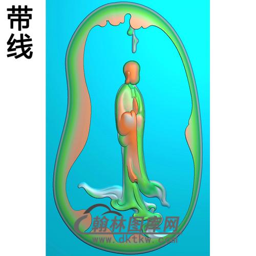 悟道佛像精雕图（DXF-184)