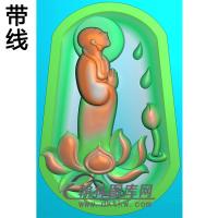 悟道佛像精雕图（DXF-189)