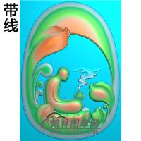 悟道佛像精雕图（DXF-192)