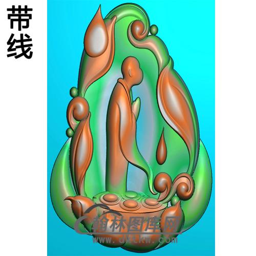 悟道佛像精雕图（DXF-202)