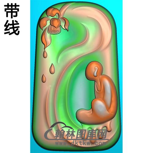 悟道佛像精雕图（DXF-230)