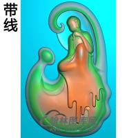 悟道佛像精雕图（DXF-232)