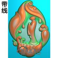 悟道佛像精雕图（DXF-244)