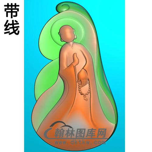 悟道佛像精雕图（DXF-251)