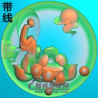 悟道佛像精雕图（DXF-252)