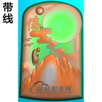 悟道佛像精雕图（DXF-255)