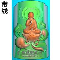 悟道佛像精雕图（DXF-257)