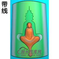 悟道佛像精雕图（DXF-285)