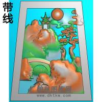 悟道佛像精雕图（DXF-308)