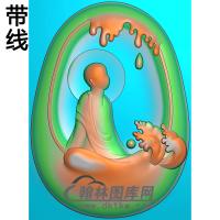 悟道佛像精雕图（DXF-317)