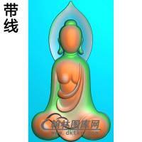 悟道佛像精雕图（DXF-334)