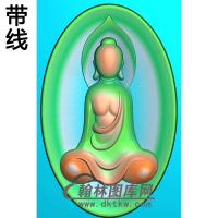 悟道佛像精雕图（DXF-335)