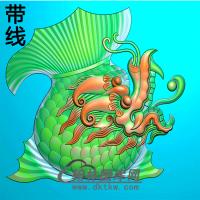 鳌鱼耳朵精雕图  （MBED-0733）