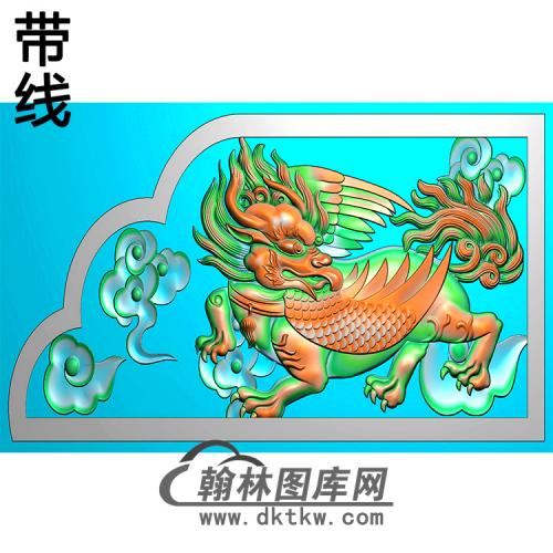 飞狮耳朵精雕图（MBED-0753）