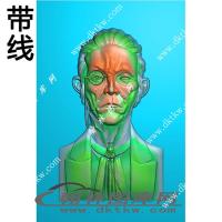 人物专区 西方人物学者带线精雕图(ZSJD-0522)