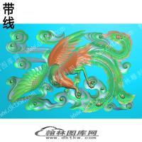 龙凤专区 凤凰带线精雕图(ZSJD-0538)