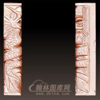 龙柱立体圆雕图（YML-33)