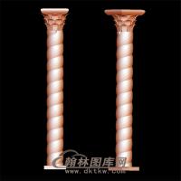 罗马柱立体圆雕图(LMZ-010)