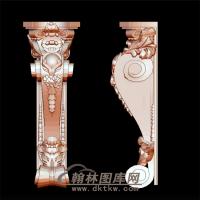 壁炉罗马柱头立体圆雕图(LMZ-022)