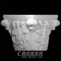 罗马柱头立体圆雕图(LMZ-023)