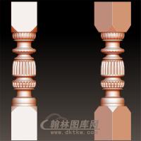 罗马柱立体圆雕图(LMZ-026)